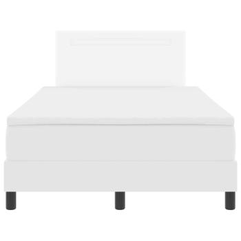 Boxspringbett mit Matratze Weiß Klein Doppel Schwarz