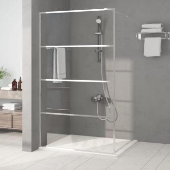 ARDEBO.de - Duschwand für Begehbare Dusche Silbern 115x195 cm ESG-Klarglas