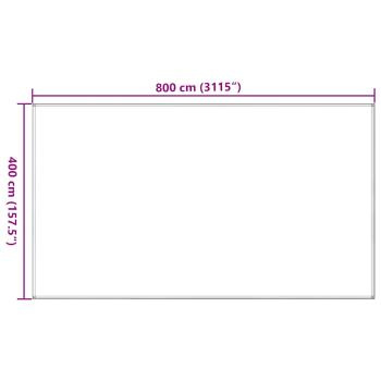 Zeltteppich 400x800 cm Braun HDPE