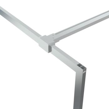 Duschwand für Begehbare Dusche Silbern 100x195 cm ESG-Klarglas