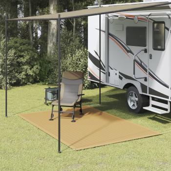 ARDEBO.de - Zeltteppich Sandfarbe 200x300 cm HDPE