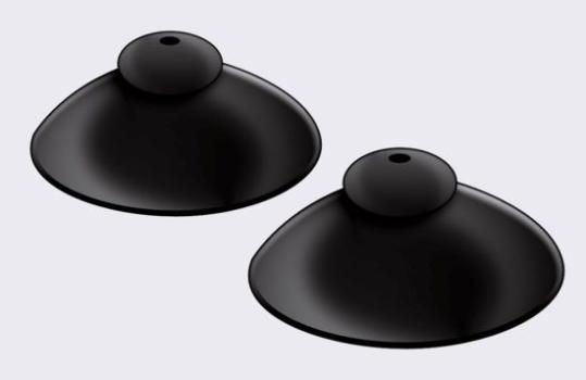 ARDEBO.de sera Saughalter für Halteplatte für flore CO2 Aktiv-Reaktor 500 / 1000 (2 St.)