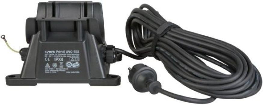 ARDEBO.de sera pond Montagefuß inkl.10 m Kabel u. Spannring - Ersatzteil für UV-C-System 55X 