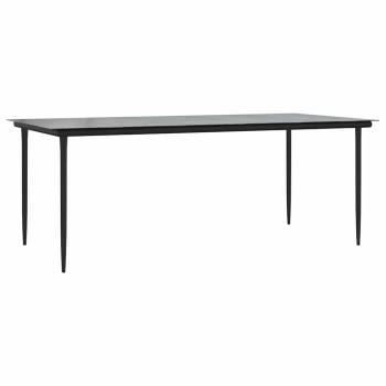 9-teiliges Garten Esszimmer Set Graues Poly Rattan