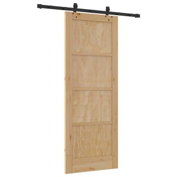 Schiebetür mit Montageset 'ORKDAL'Massivholz Kiefer