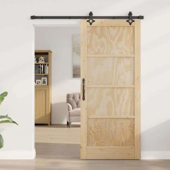 Schiebetür mit Beschlagsatz 'ORKDAL'Massivholz Kiefer
