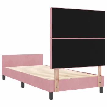 ARDEBO.de - Bettgestell Rosa 90x200 cm Samt