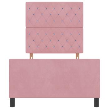 Bettgestell Rosa 90x200 cm Samt