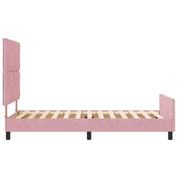 Bettgestell Rosa 90x200 cm Samt