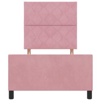 Bettgestell Rosa 90x200 cm Samt