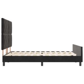 Bettgestell Schwarz 140x190 cm Samt