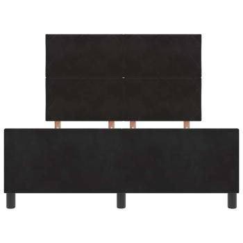 Bettgestell Schwarz 140x190 cm Samt