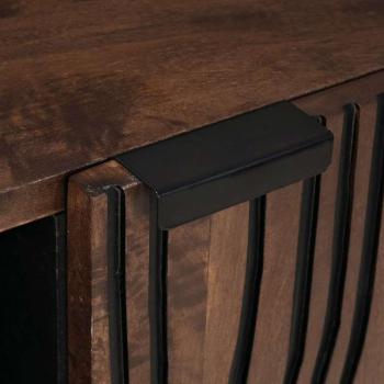 TV-Schrank 80x31,5x46 cm Massivholz Mangou & Engineering Holz