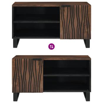 TV-Schrank 80x31,5x46 cm Massivholz Mangou & Engineering Holz