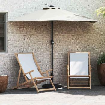 ARDEBO.de - Gartenparasol Halb mit Aluminium-Stange Sand 294 cm