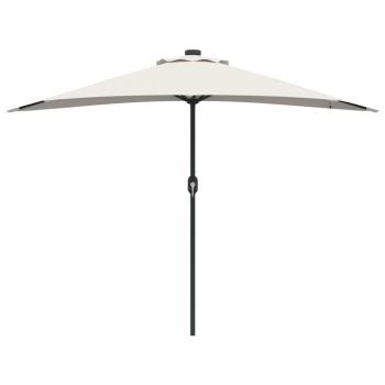 Gartenparasol Halb mit Aluminium-Stange Sand 294 cm