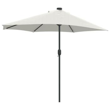 Gartenparasol Halb mit Aluminium-Stange Sand 294 cm