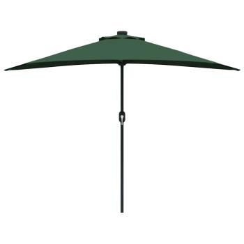 Gartenparasol Half mit Aluminiumstange Grün 294 cm