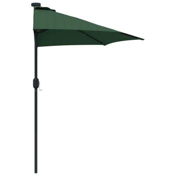 Gartenparasol Half mit Aluminiumstange Grün 294 cm