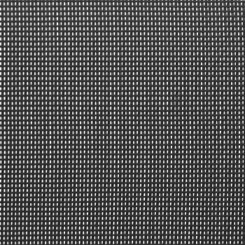 3-teiliges Garten Bistro Set Schwarz Textilene und Stahl