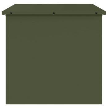 Olivgrüne Aufbewahrungsbox für draußen 55x50,5x50 cm Kaltgewalzter Stahl