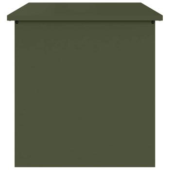 Olivgrüne Aufbewahrungsbox für draußen 55x50,5x50 cm Kaltgewalzter Stahl