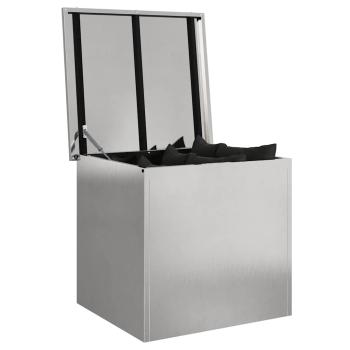 Outdoor Aufbewahrungsbox Silber 55x50,5x50 cm Edelstahl
