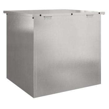 Outdoor Aufbewahrungsbox Silber 55x50,5x50 cm Edelstahl