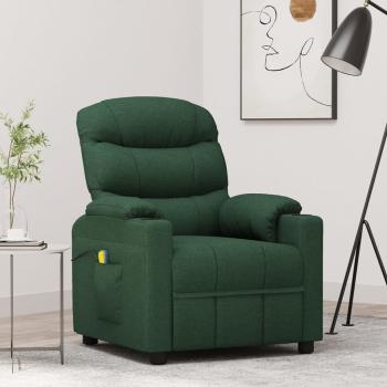 ARDEBO.de - Massagesessel Dunkelgrün Stoff