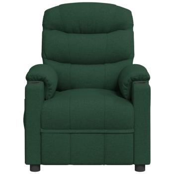 Massagesessel Dunkelgrün Stoff