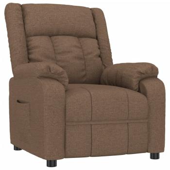Relaxsessel Braun Stoff