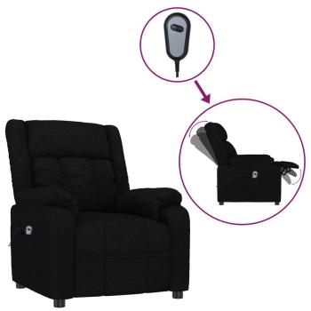 Relaxsessel Elektrisch Schwarz Stoff
