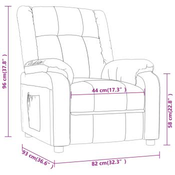 Relaxsessel Elektrisch Schwarz Stoff