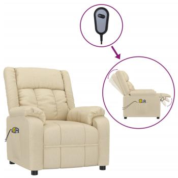 Massagesessel Elektrisch Creme Stoff