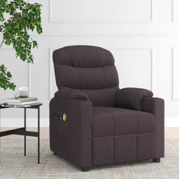ARDEBO.de - Massagesessel Elektrisch Dunkelbraun Stoff
