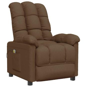 Massagesessel Braun Stoff