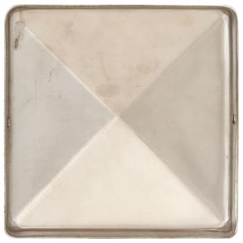 Pfostenkappen 6 Stk. Pyramide Edelstahl 91 x 91 mm