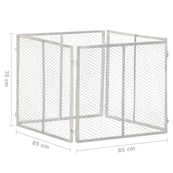 Gartenkomposter 85x85x70 cm Verzinktes Eisen