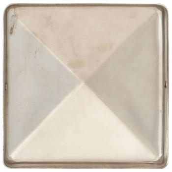 Pfostenkappen 6 Stk. Pyramide Edelstahl 81 x 81 mm