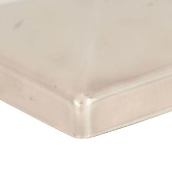 Pfostenkappen 6 Stk. Pyramide Edelstahl 81 x 81 mm