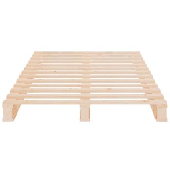 Palettenbett 75x190 cm Massivholz Kiefer