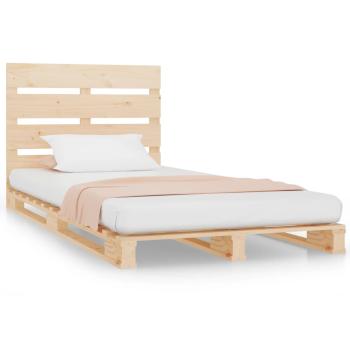 Massivholzbett ohne Matratze 75x190 cm Kiefernholz