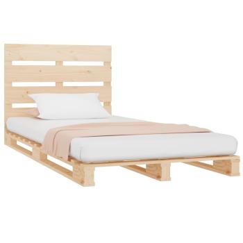 Massivholzbett ohne Matratze 75x190 cm Kiefernholz