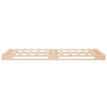 Massivholzbett ohne Matratze 75x190 cm Kiefernholz