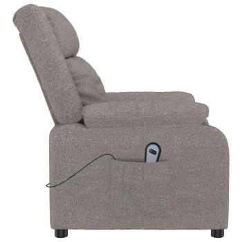 Relaxsessel Elektrisch Taupe Stoff