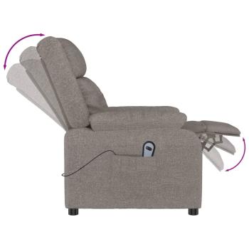 Relaxsessel Elektrisch Taupe Stoff