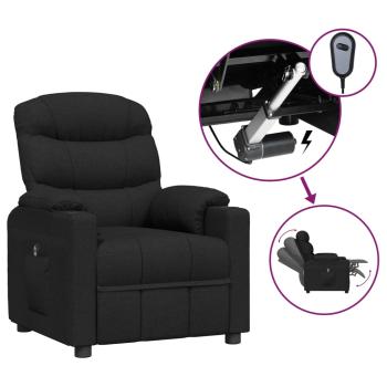 Relaxsessel Elektrisch Schwarz Stoff