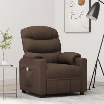 ARDEBO.de - Massagesessel Dunkelbraun Stoff
