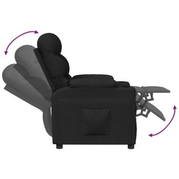Relaxsessel Schwarz Stoff