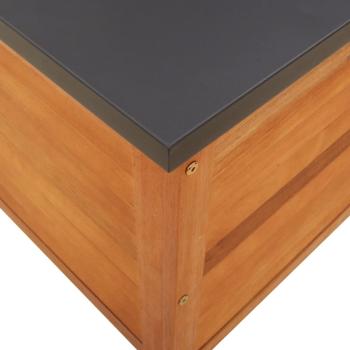 Gartenbox 60x50x55 cm Massivholz Eukalyptus